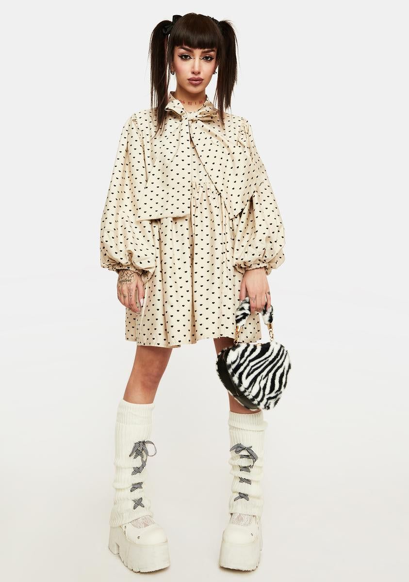 Barn Heart Jacquard Mini Dress sold by Dolls Kill product image thumbnail 3