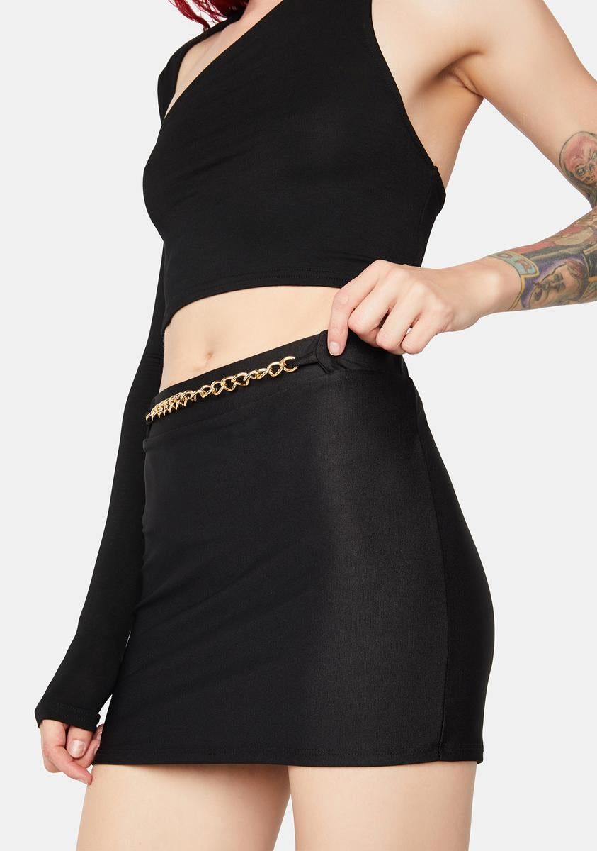 Cowl At Me Mini Skirt sold by Dolls Kill product image thumbnail 2