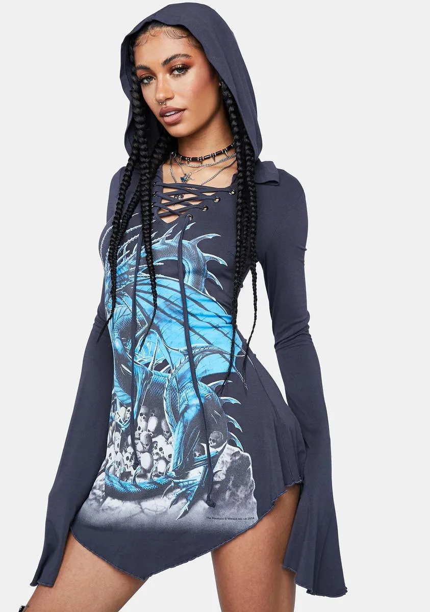 First Flight Hooded Dress sold by Dolls Kill product image thumbnail 3