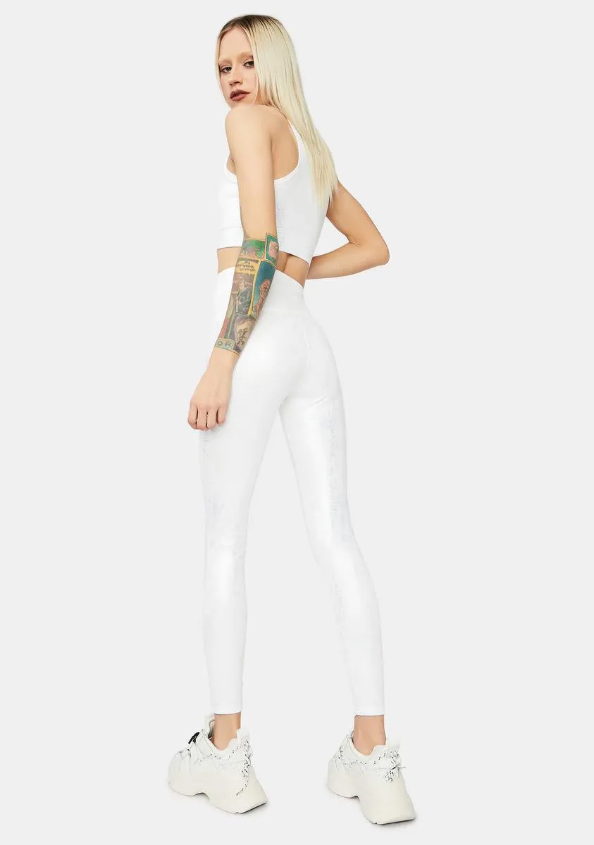Pure Body Ody Ody Iridescent Sport Leggings sold by Dolls Kill product image thumbnail 4