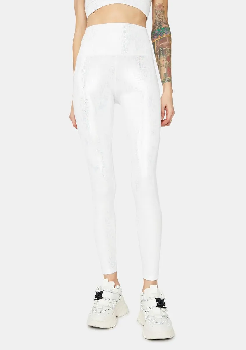 Pure Body Ody Ody Iridescent Sport Leggings sold by Dolls Kill