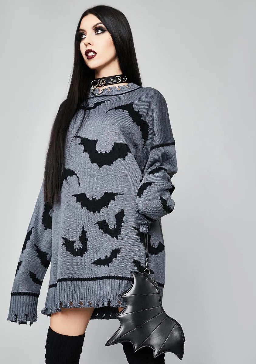Straight Outta Hell Oversized Sweater sold by Dolls Kill product image thumbnail 2