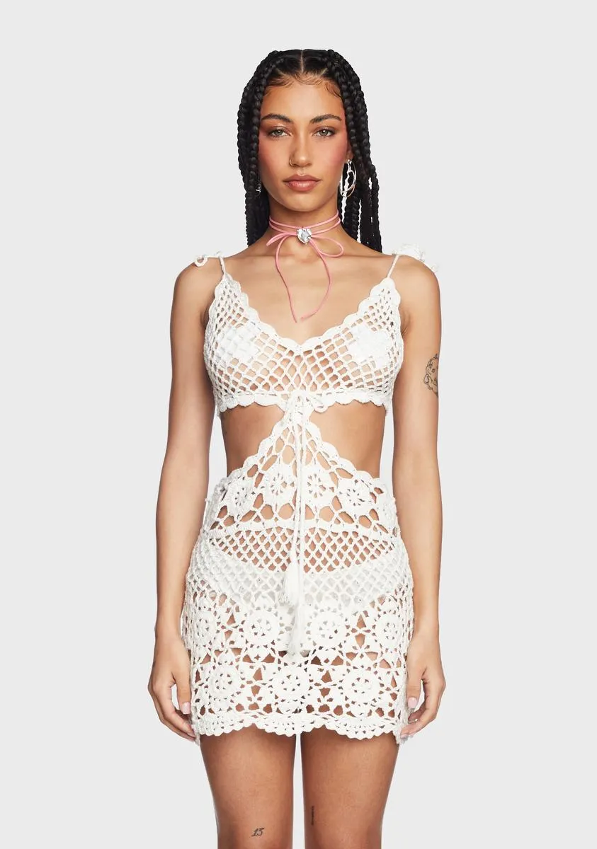 Coast To Coast Crochet Dress sold by Dolls Kill