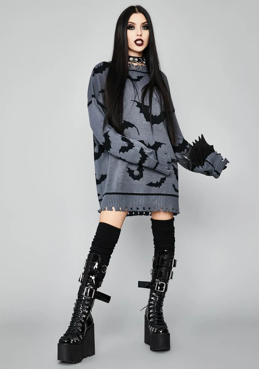 Straight Outta Hell Oversized Sweater sold by Dolls Kill product image thumbnail 3