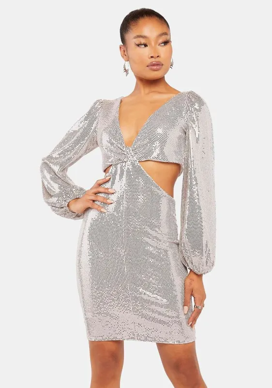 Can't Help Myself Sequin Mini Dress sold by Dolls Kill