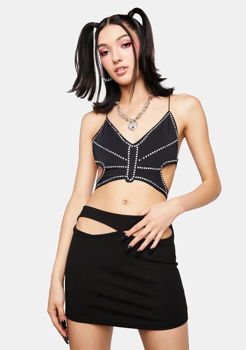 Olympia Cut Out Mini Skirt sold by Dolls Kill product image thumbnail 2
