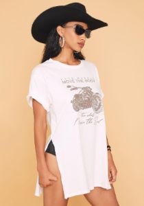 Biker Babe Graphic Tee sold by Dolls Kill