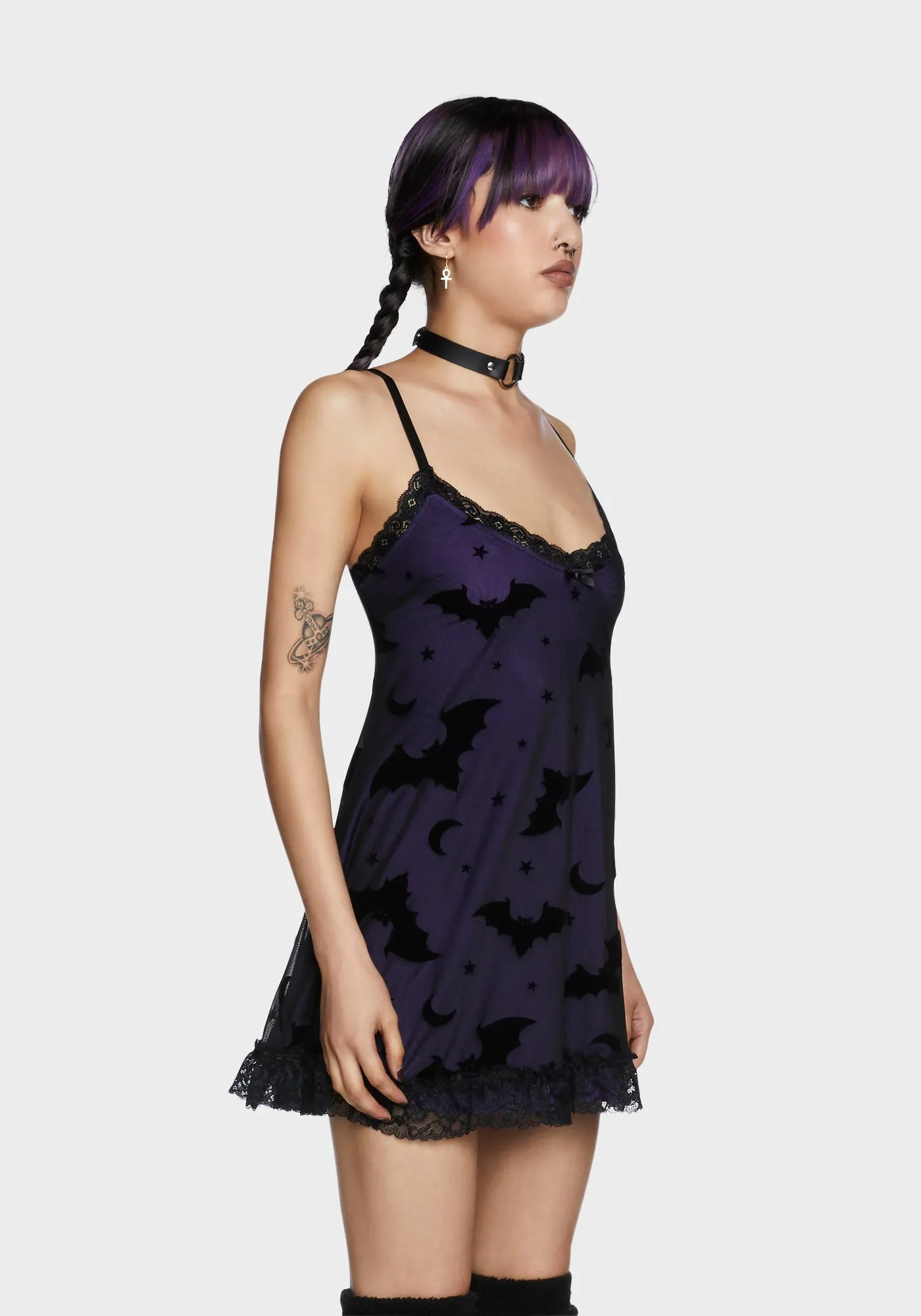 Bat Vibes Only Mini Dress sold by Dolls Kill product image thumbnail 2