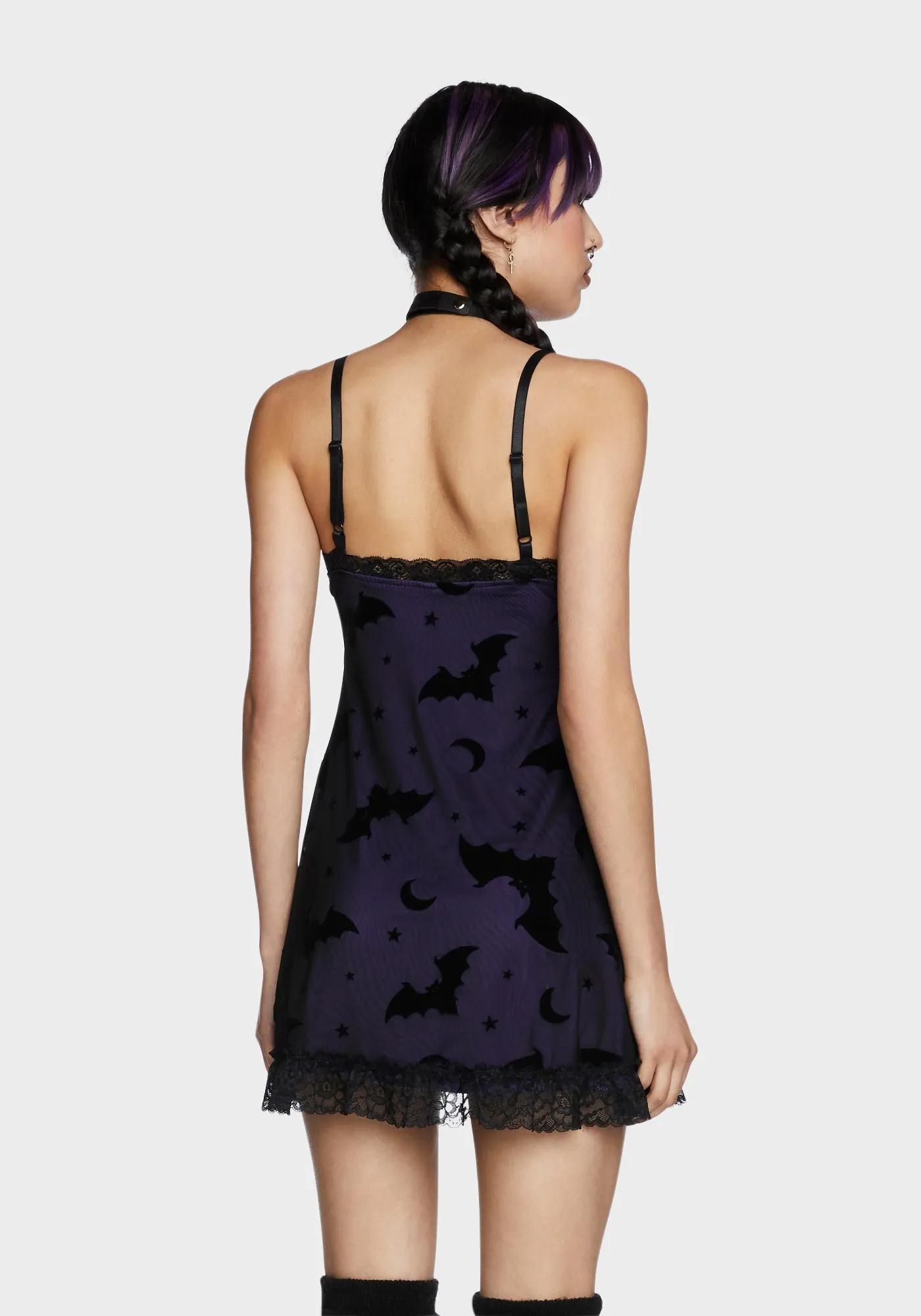Bat Vibes Only Mini Dress sold by Dolls Kill product image thumbnail 4