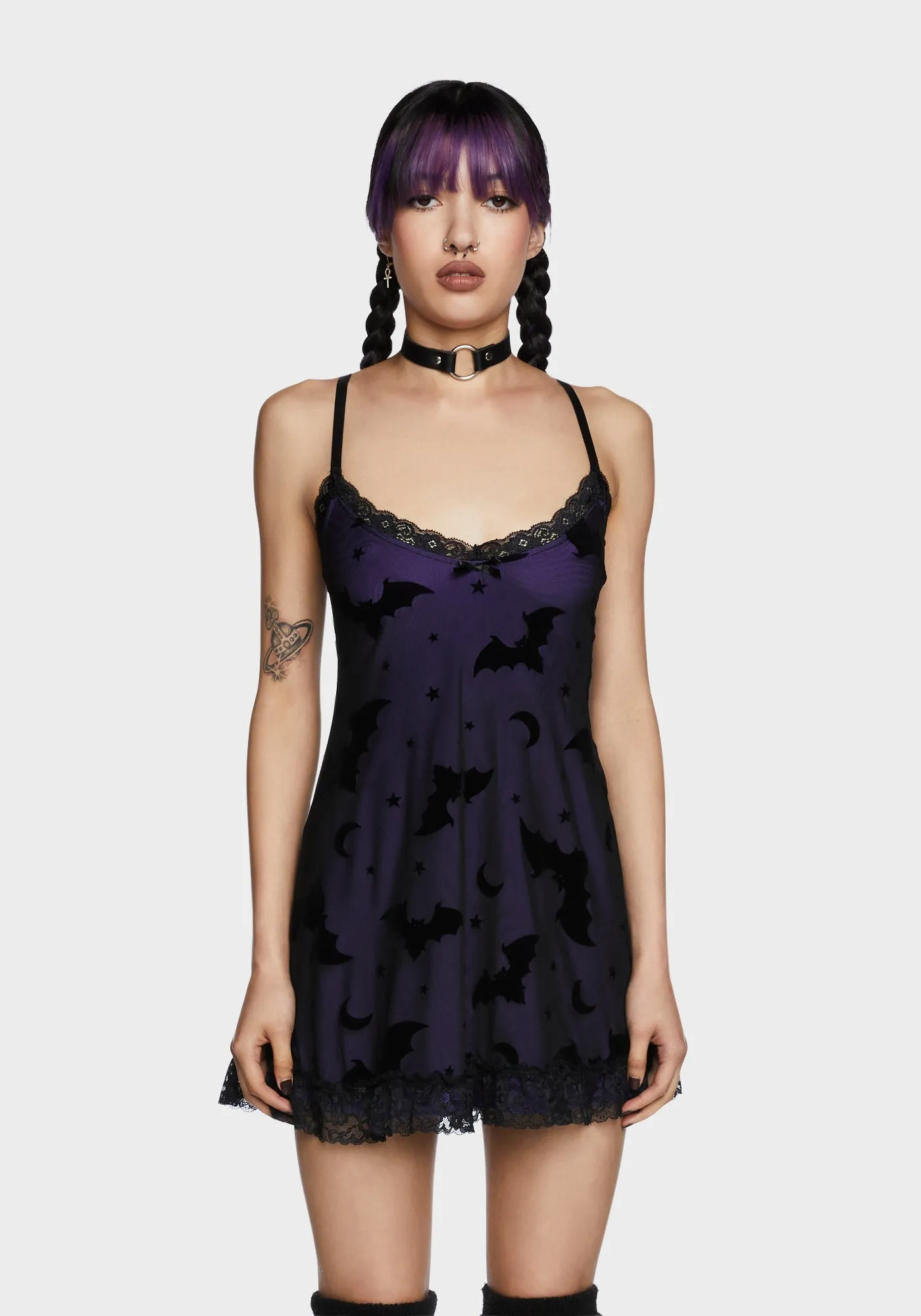 Bat Vibes Only Mini Dress sold by Dolls Kill