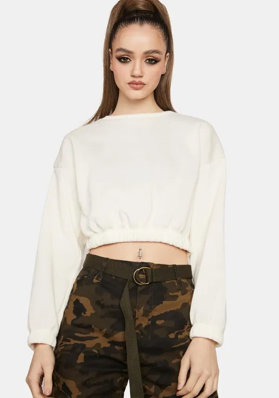 Pure Nice To Me Cropped Sweater sold by Dolls Kill