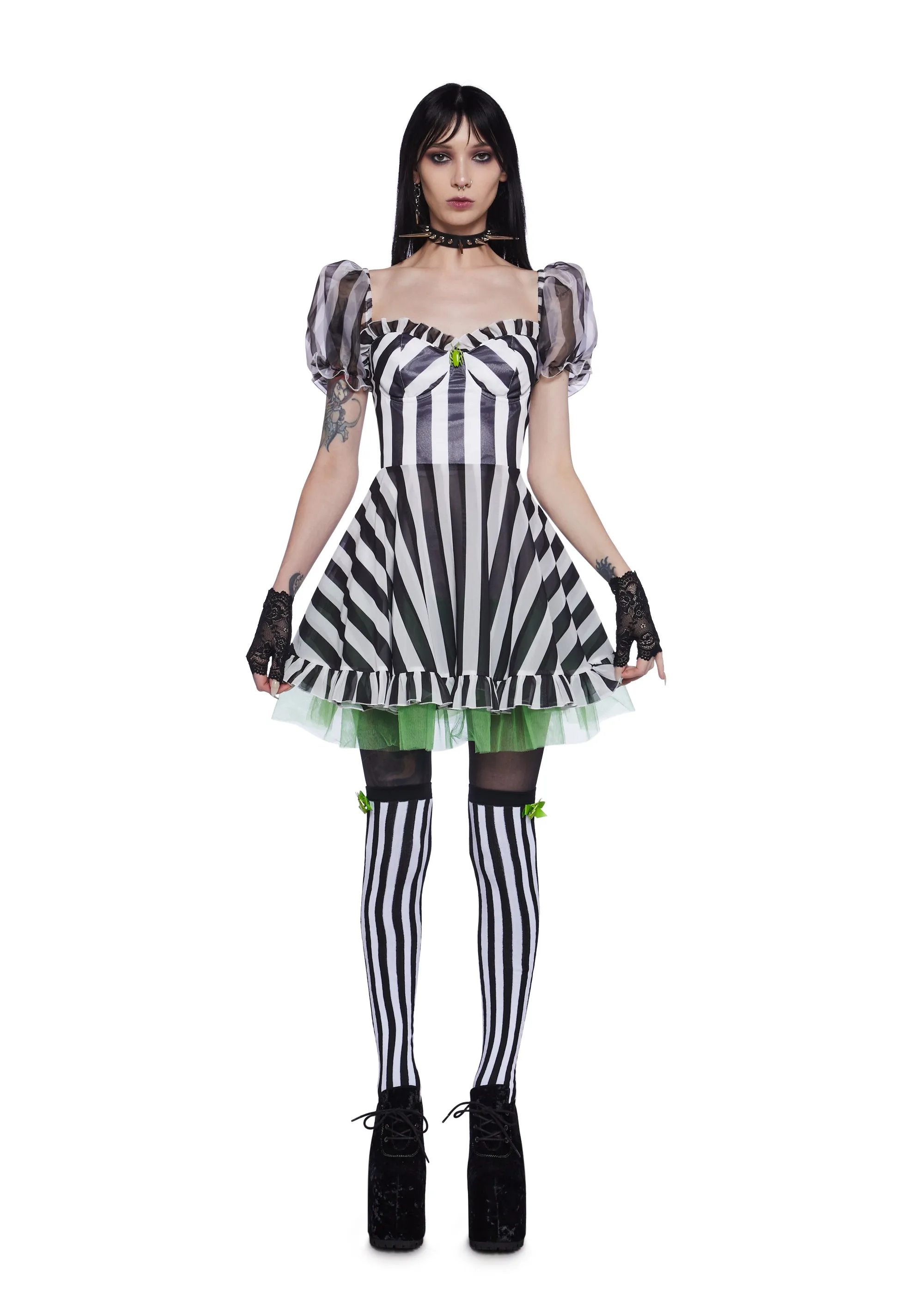 Three Times Mini Dress And Socks Set sold by Dolls Kill