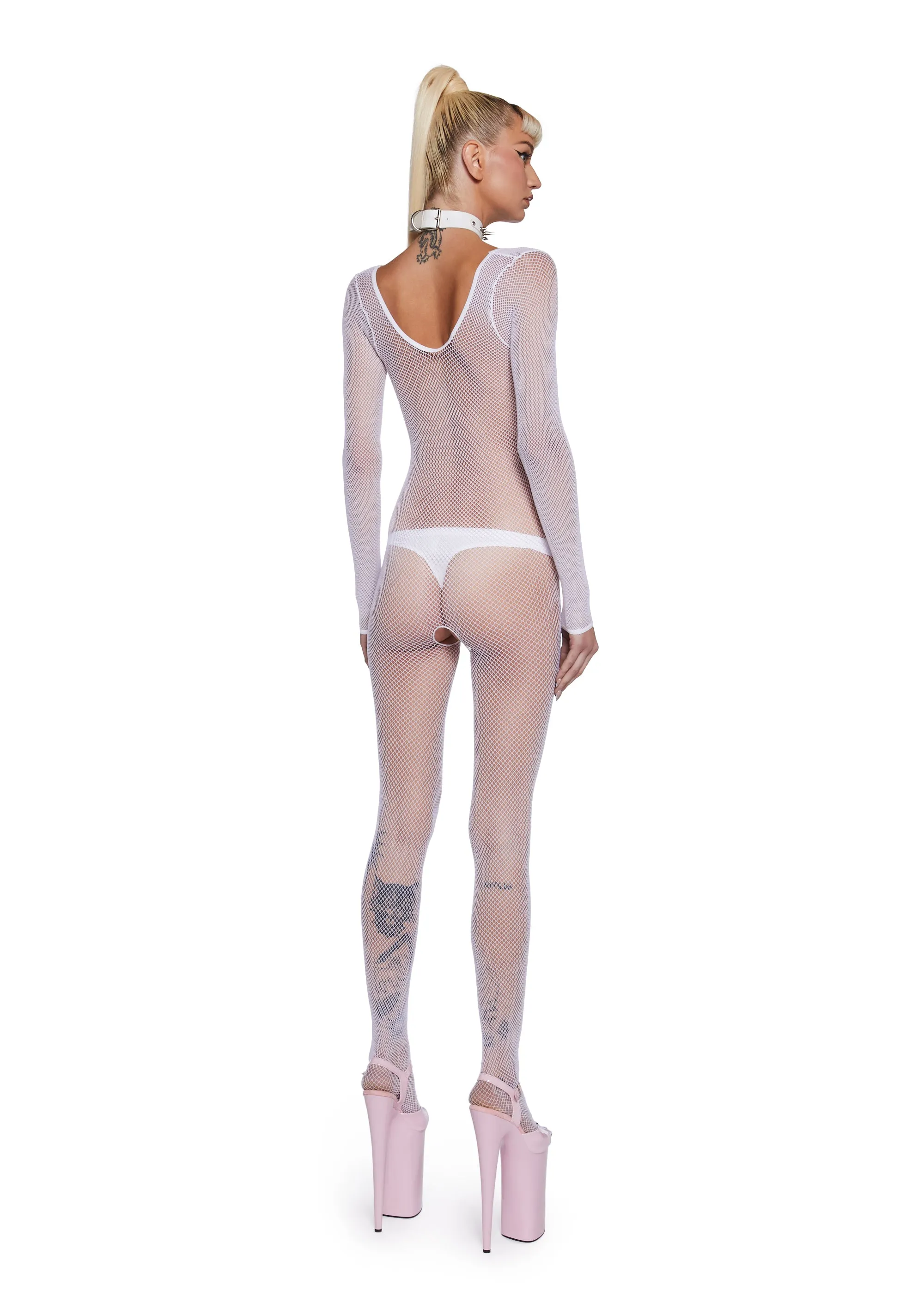 Private Performance Fishnet Body Stocking sold by Dolls Kill product image thumbnail 4