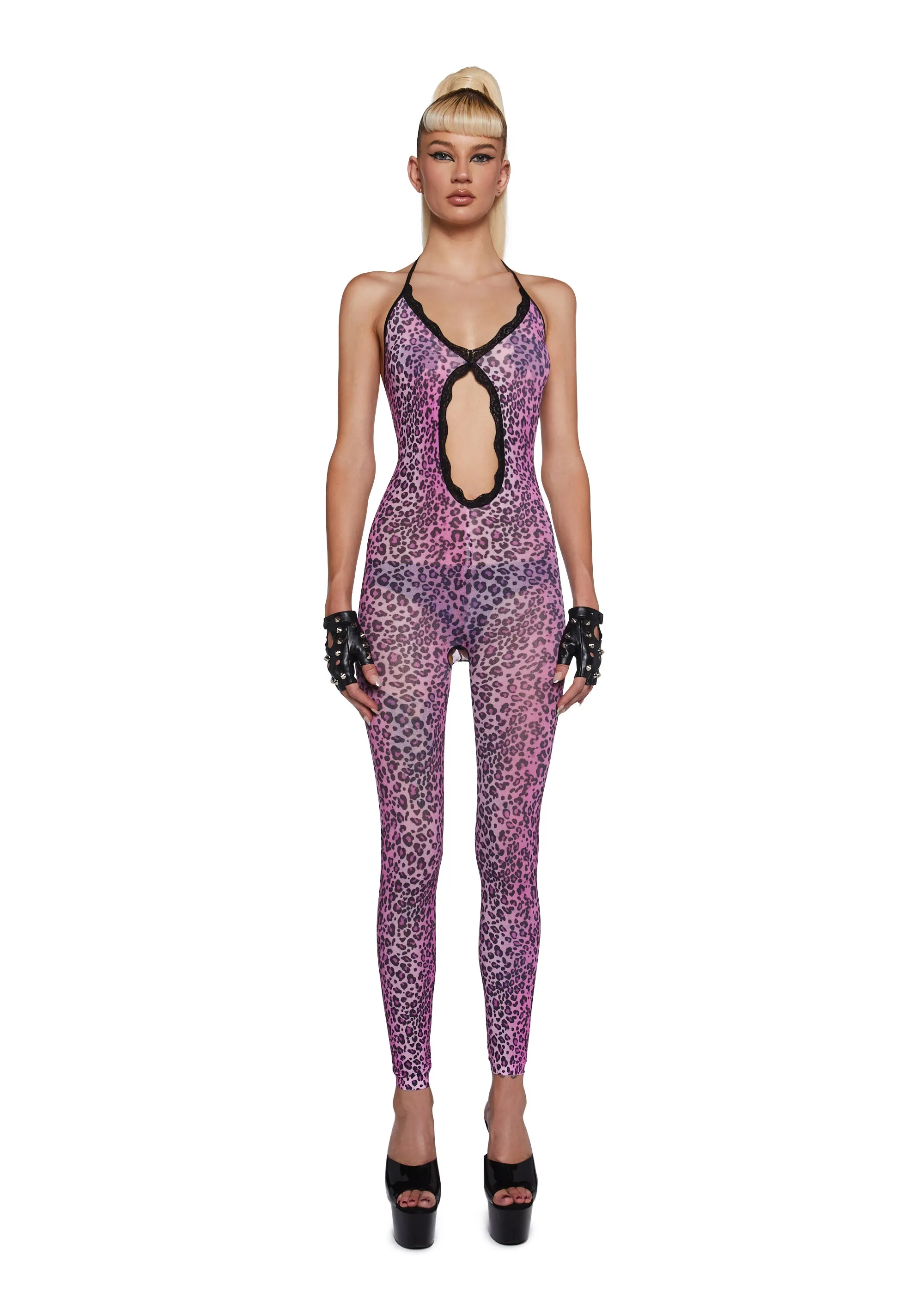 Untamed Desire Leopard Bodysuit sold by Dolls Kill
