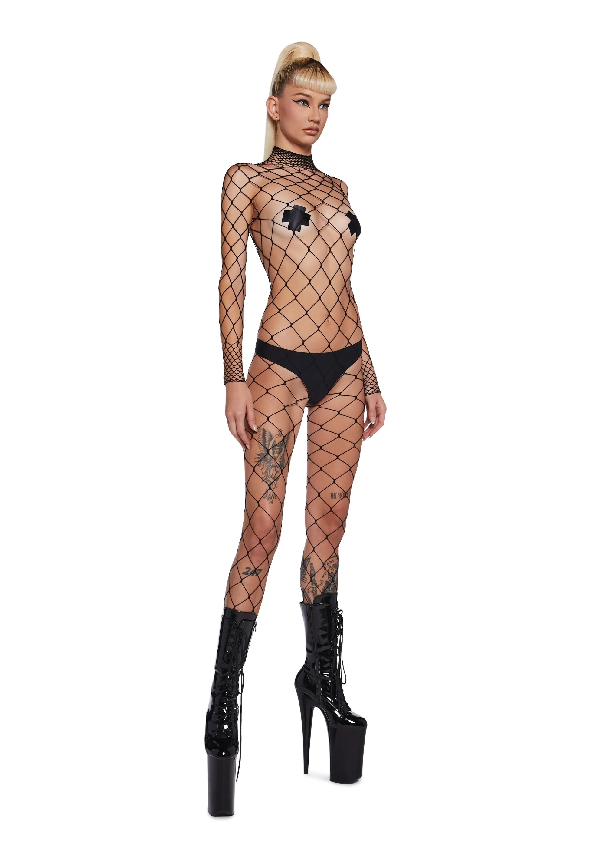 Catching Your Feels Body Stocking sold by Dolls Kill product image thumbnail 5