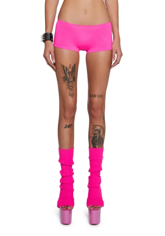 Somebody To Love Rhinestone Boyshorts - Pink sold by Dolls Kill