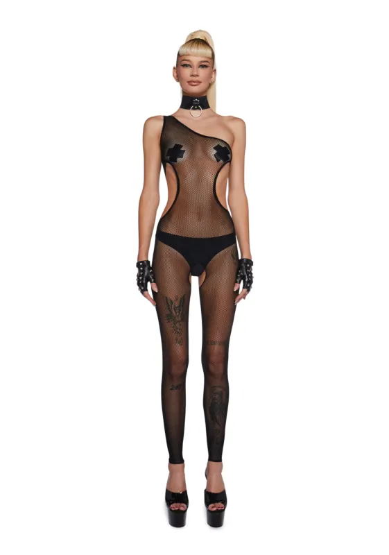 Optic Visions Fishnet Body Stocking sold by Dolls Kill