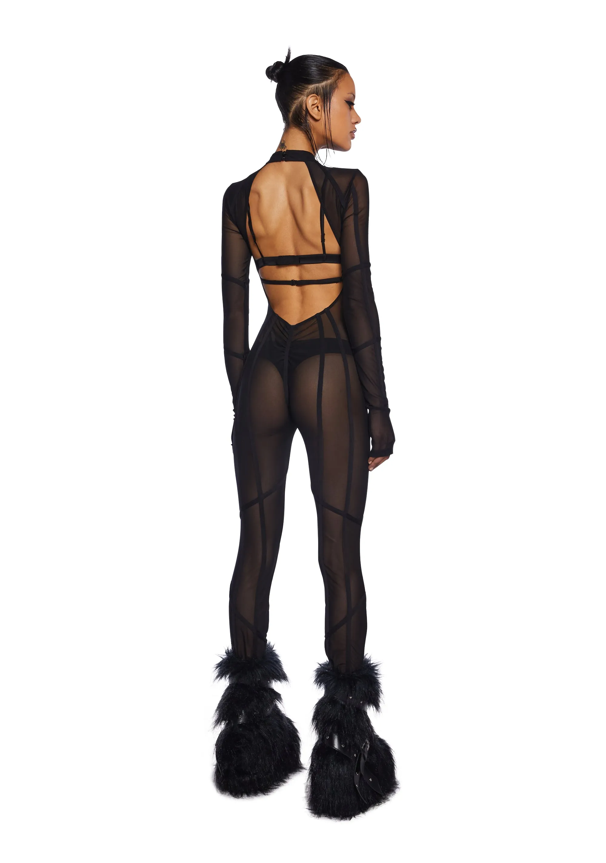 Chamber Cut Out Catsuit sold by Dolls Kill product image thumbnail 4