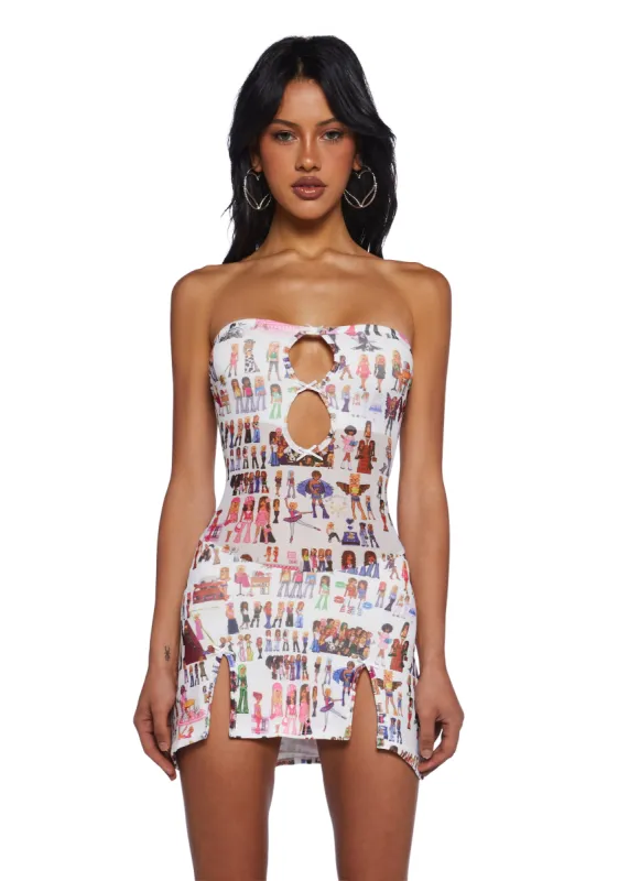 Dress Me Up Mini Dress sold by Dolls Kill