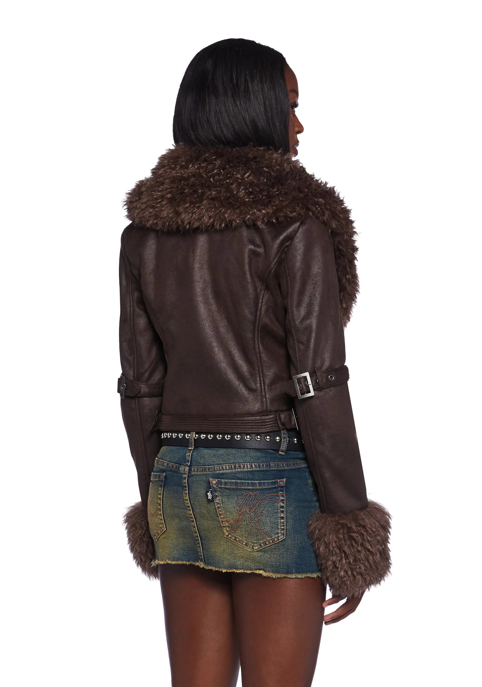 Covet Moto Jacket - Brown sold by Dolls Kill product image thumbnail 4