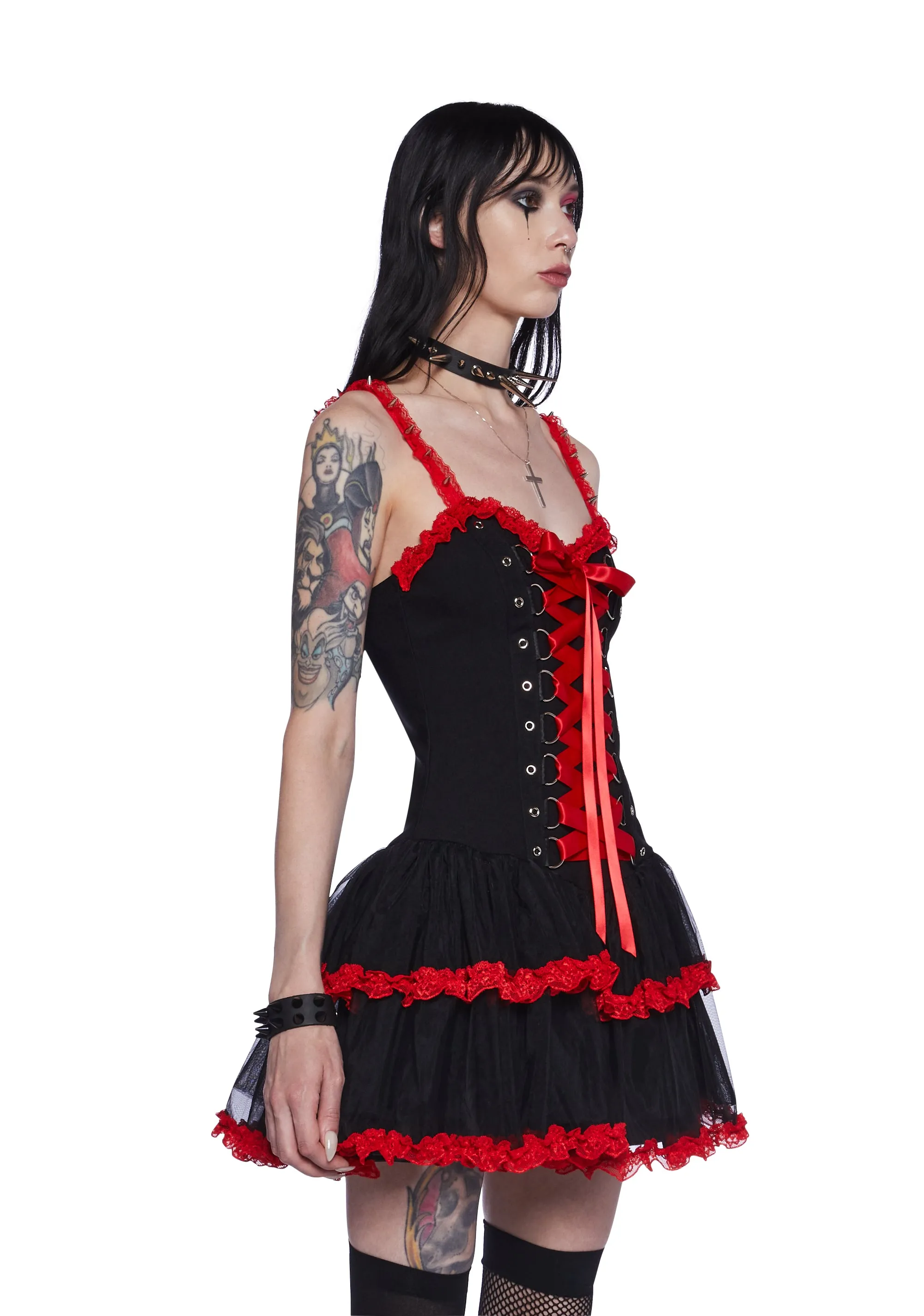 Heartsick Harlequin Mini Dress sold by Dolls Kill product image thumbnail 3