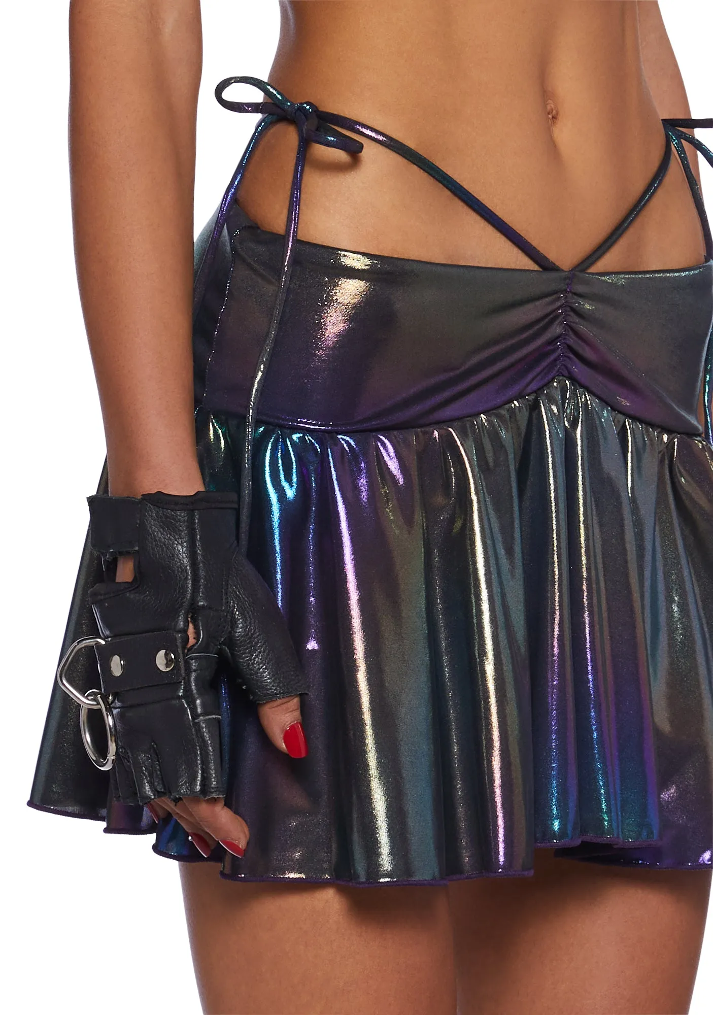 Galaxy Gathered Mini Skirt sold by Dolls Kill product image thumbnail 5