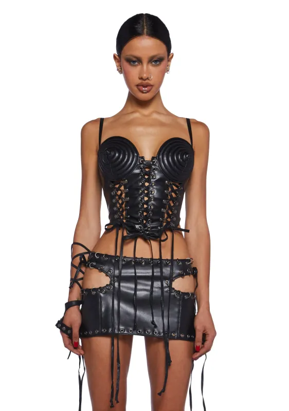 Electric Empress Corset Top sold by Dolls Kill