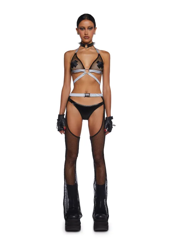 Cosmic Cyberlight Chaps Set sold by Dolls Kill