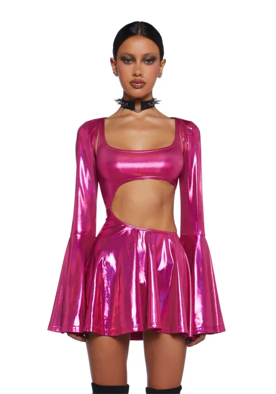 Disco Dazzler Mini Dress And Shrug Set sold by Dolls Kill