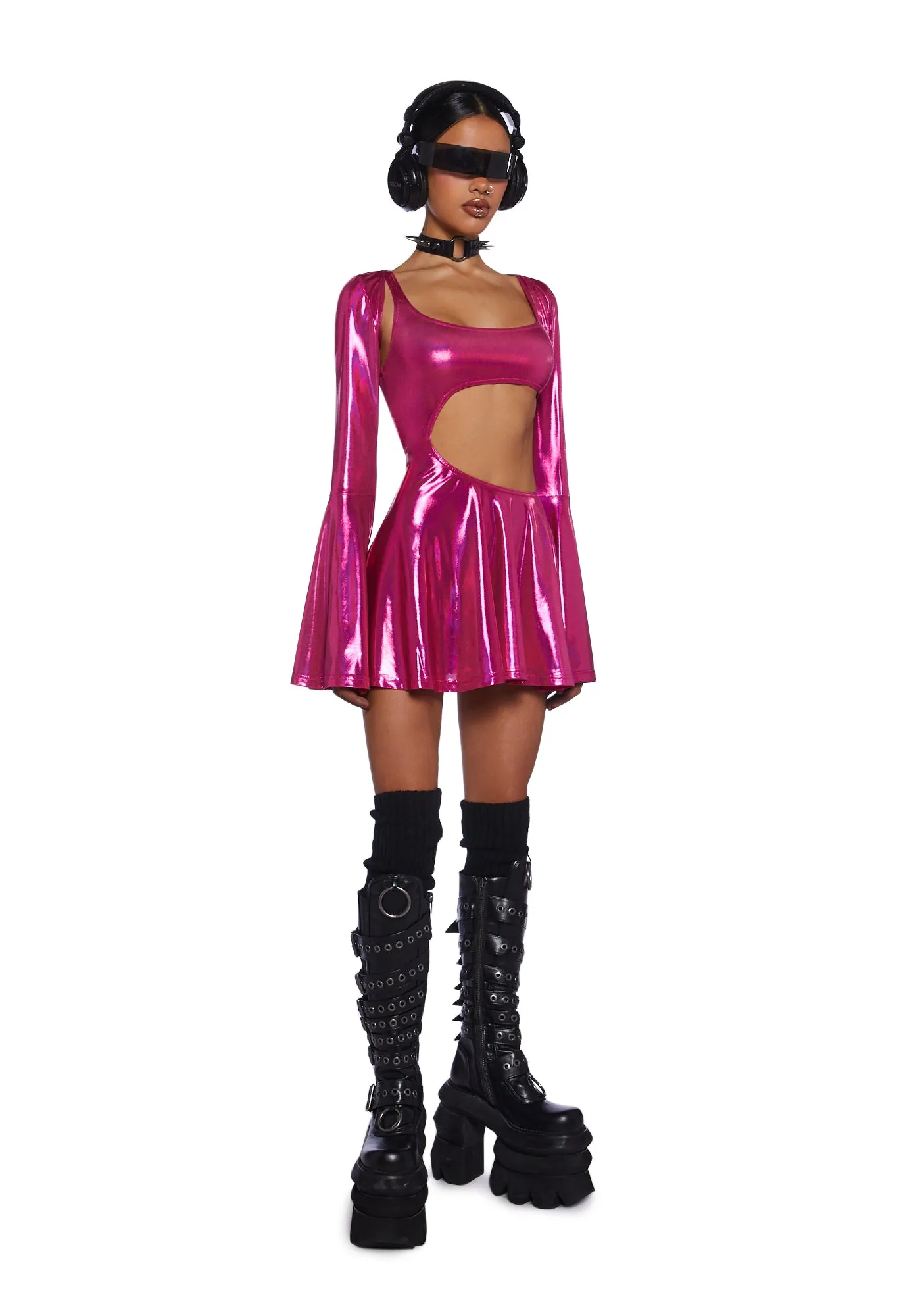 Disco Dazzler Mini Dress And Shrug Set sold by Dolls Kill product image thumbnail 2