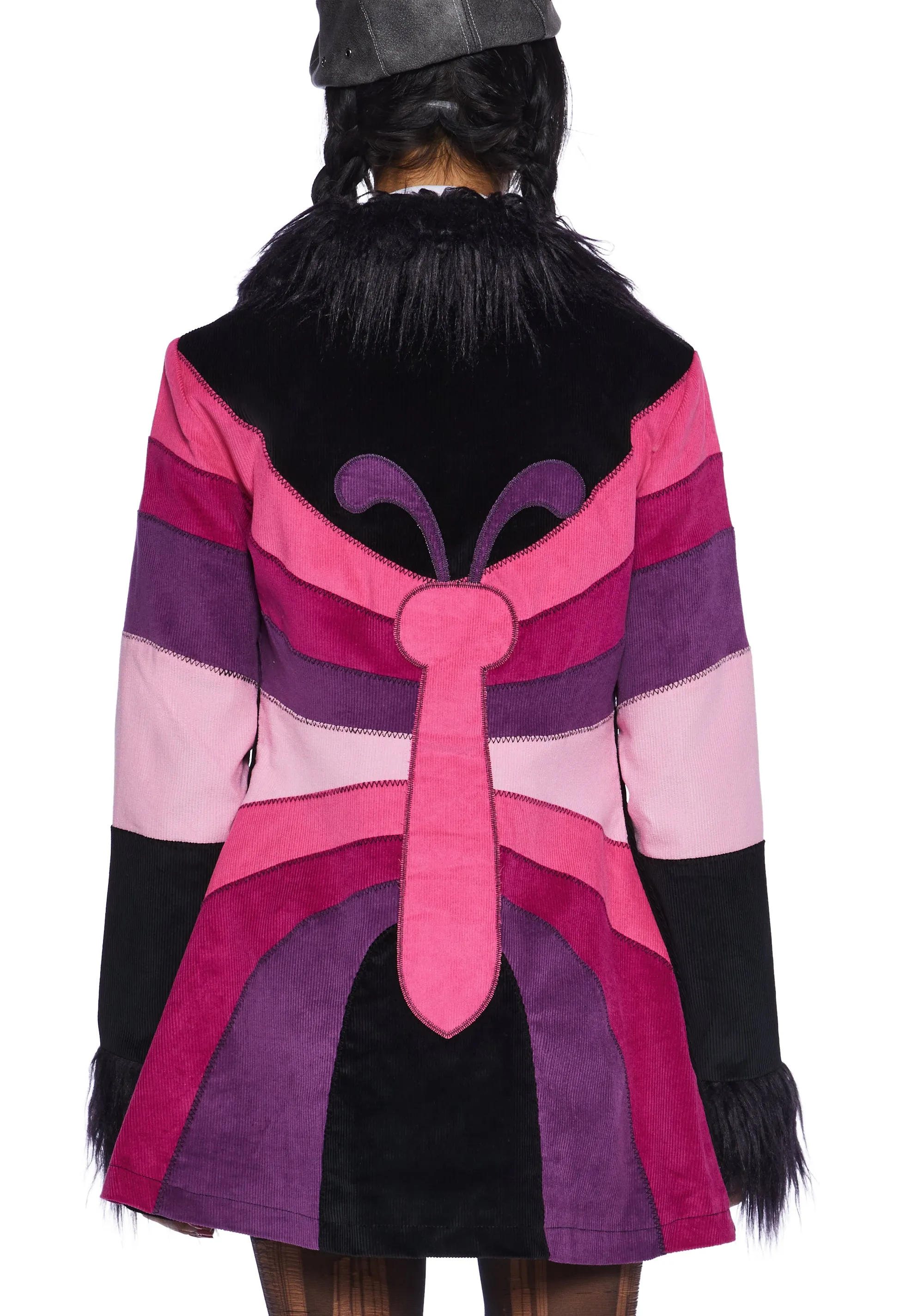 Break Free Corduroy Coat - Black sold by Dolls Kill product image thumbnail 5