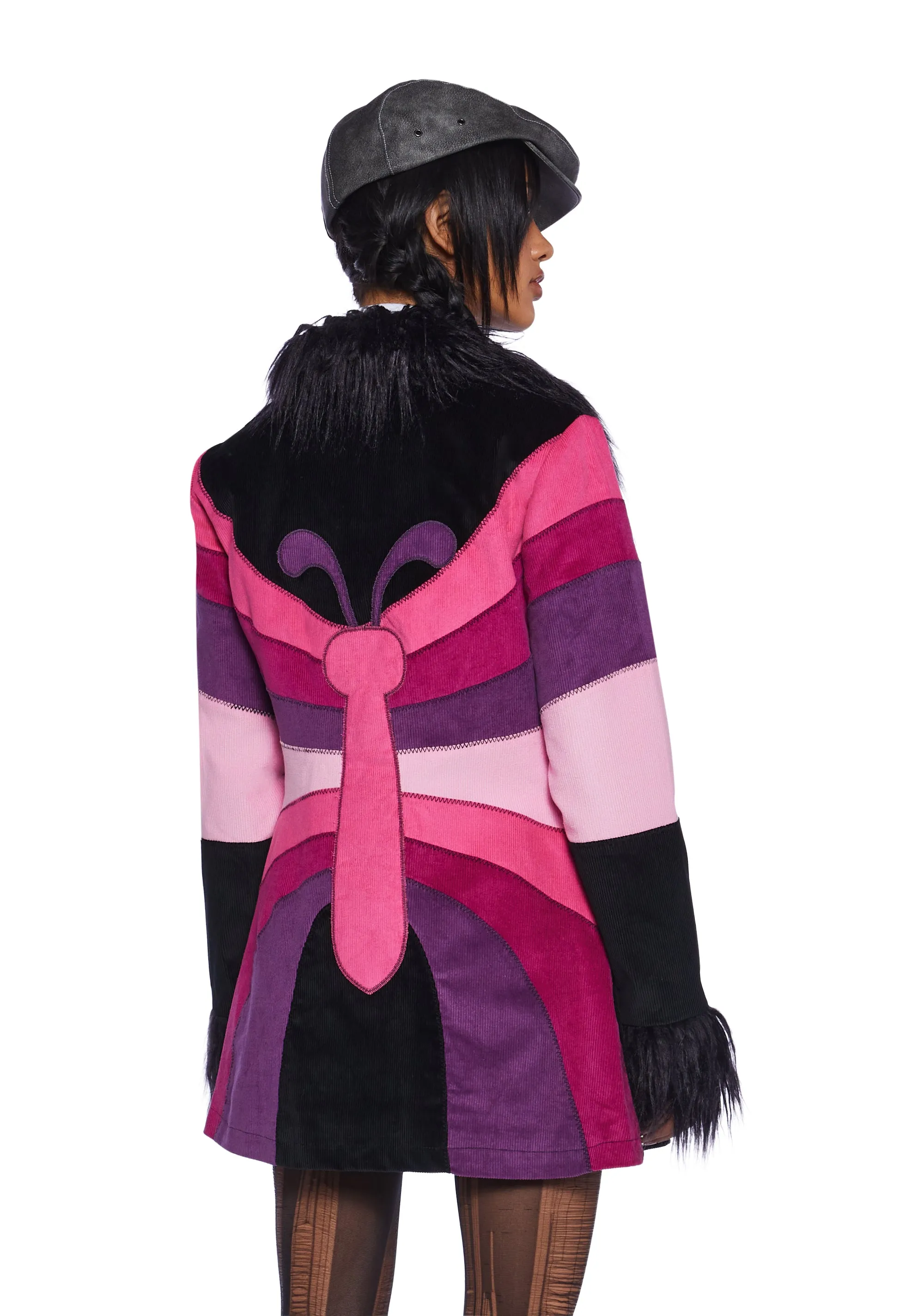 Break Free Corduroy Coat - Black sold by Dolls Kill product image thumbnail 4