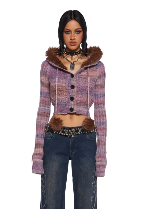 Punky Pop Knit Cardigan sold by Dolls Kill