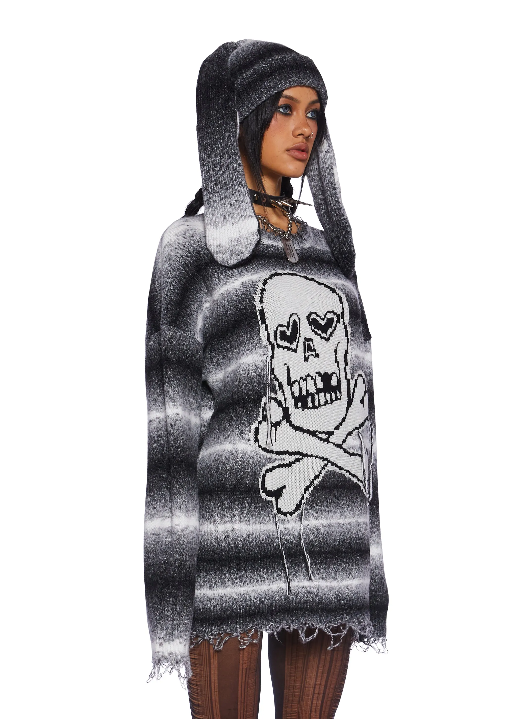 Girly Grunge Sweater And Beanie Set sold by Dolls Kill product image thumbnail 3