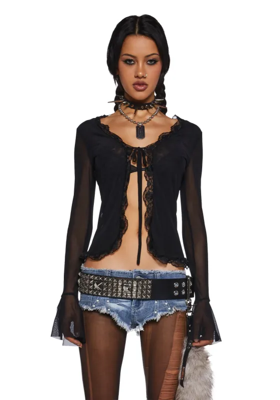 Photo Finish Long Sleeve Cardigan sold by Dolls Kill