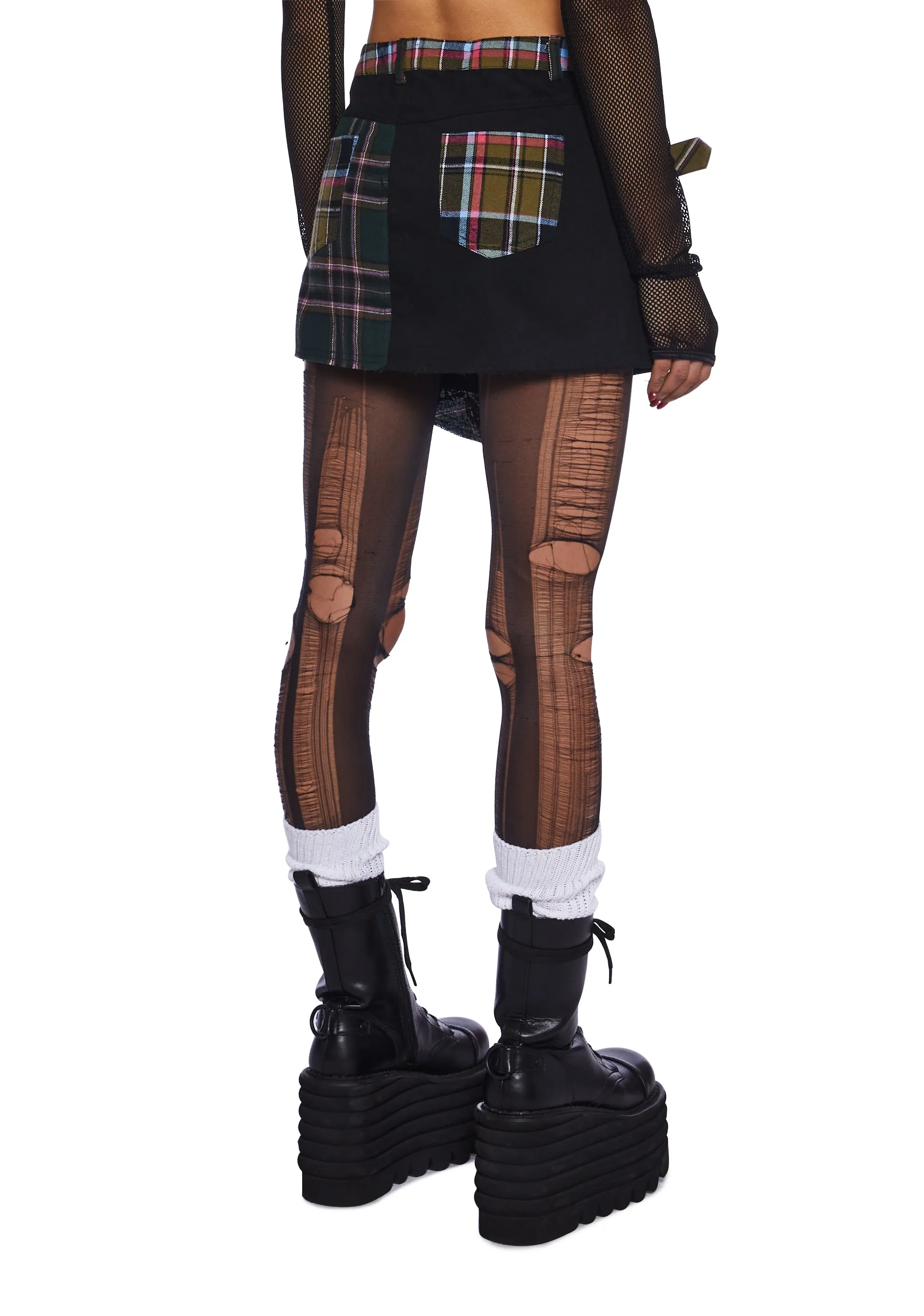 Just Destruction Mini Skirt sold by Dolls Kill product image thumbnail 4