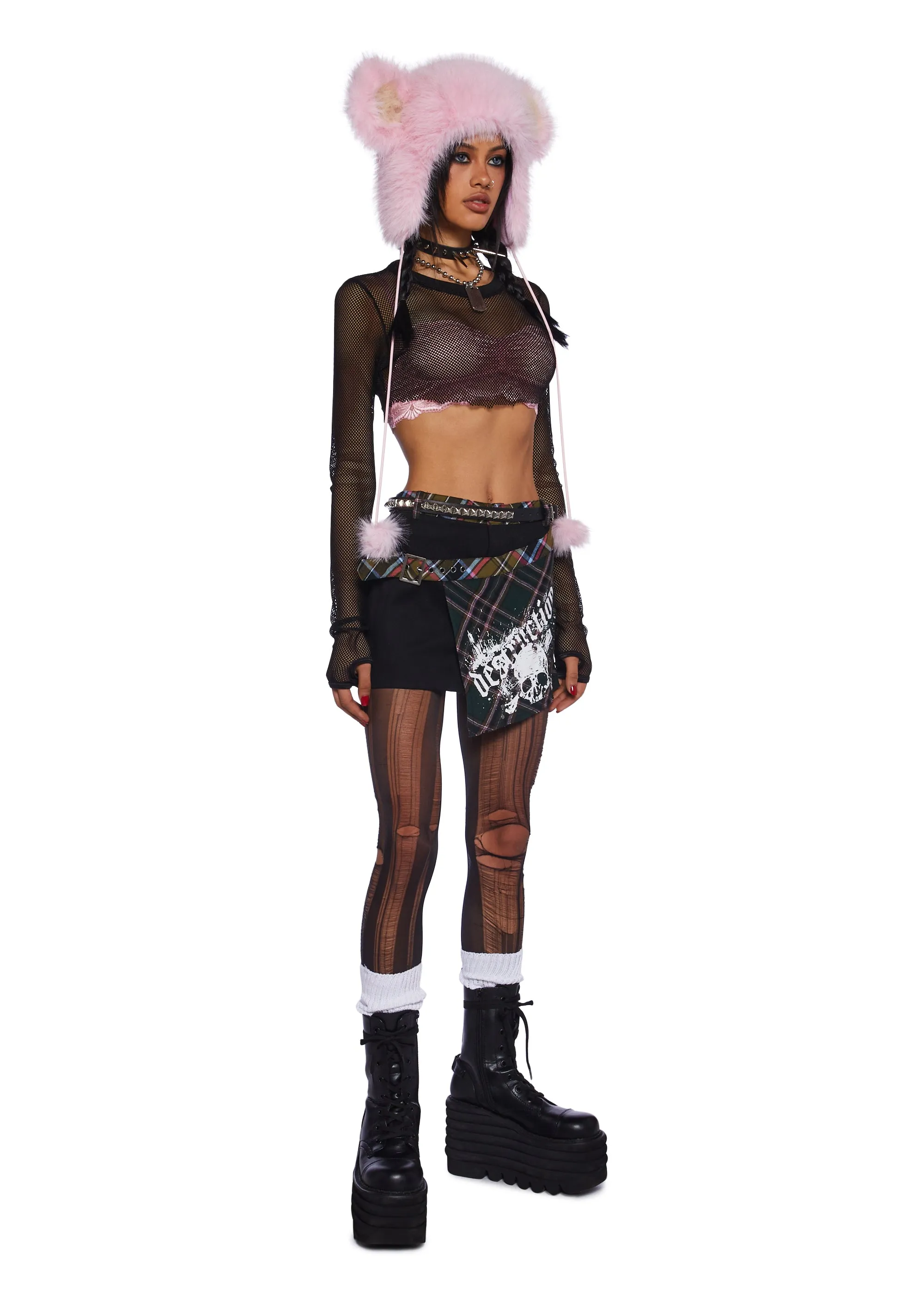 Just Destruction Mini Skirt sold by Dolls Kill product image thumbnail 2