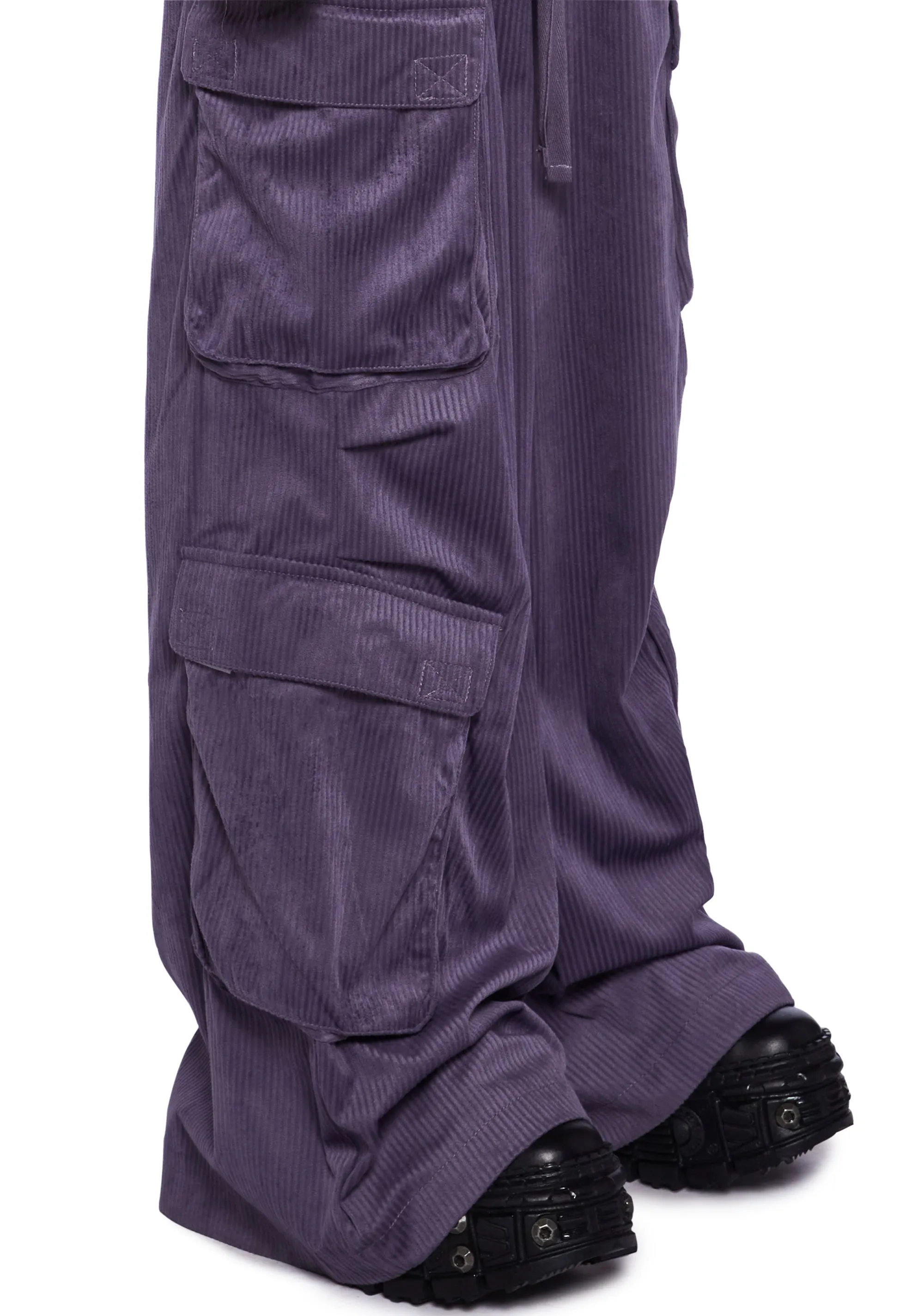 Streetwise Cutie Corduroy Cargo Pants sold by Dolls Kill product image thumbnail 5