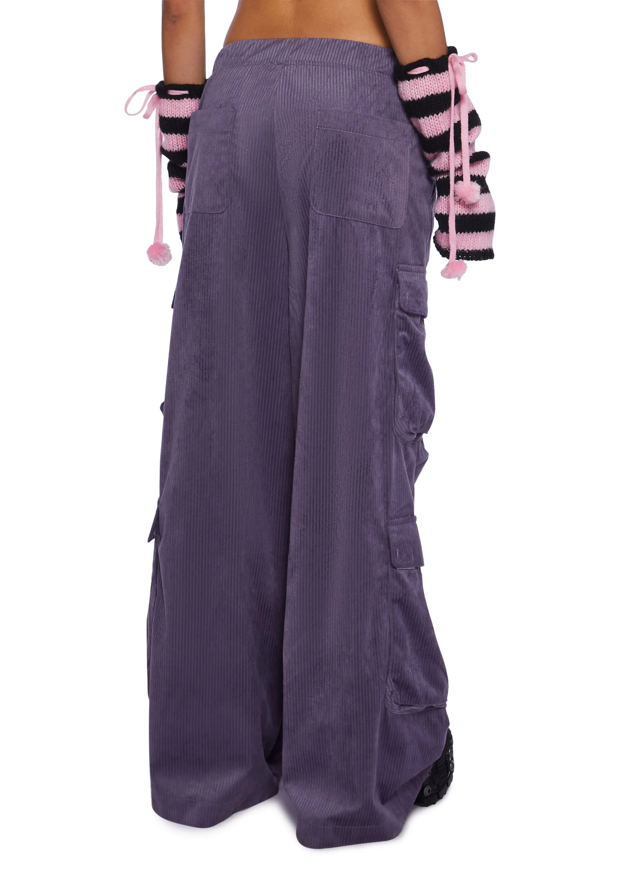 Streetwise Cutie Corduroy Cargo Pants sold by Dolls Kill product image thumbnail 4