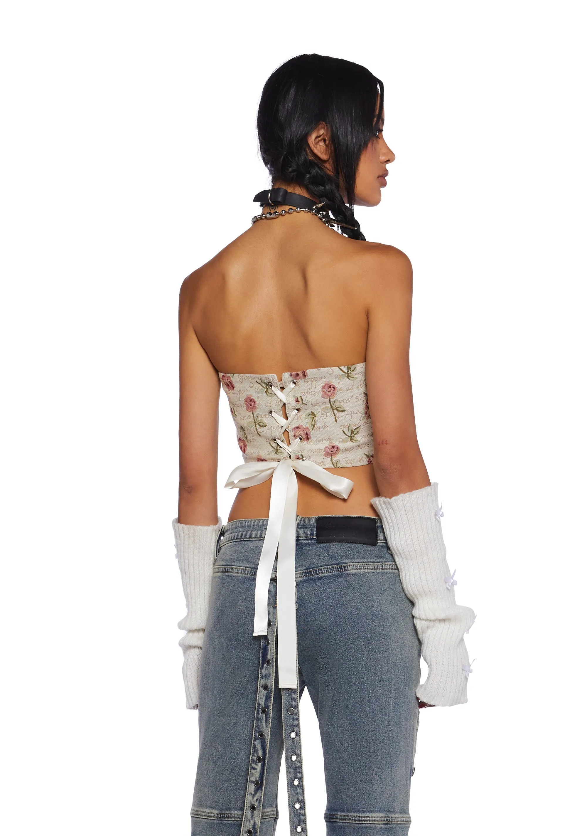 Written Rose Corset Top sold by Dolls Kill product image thumbnail 4