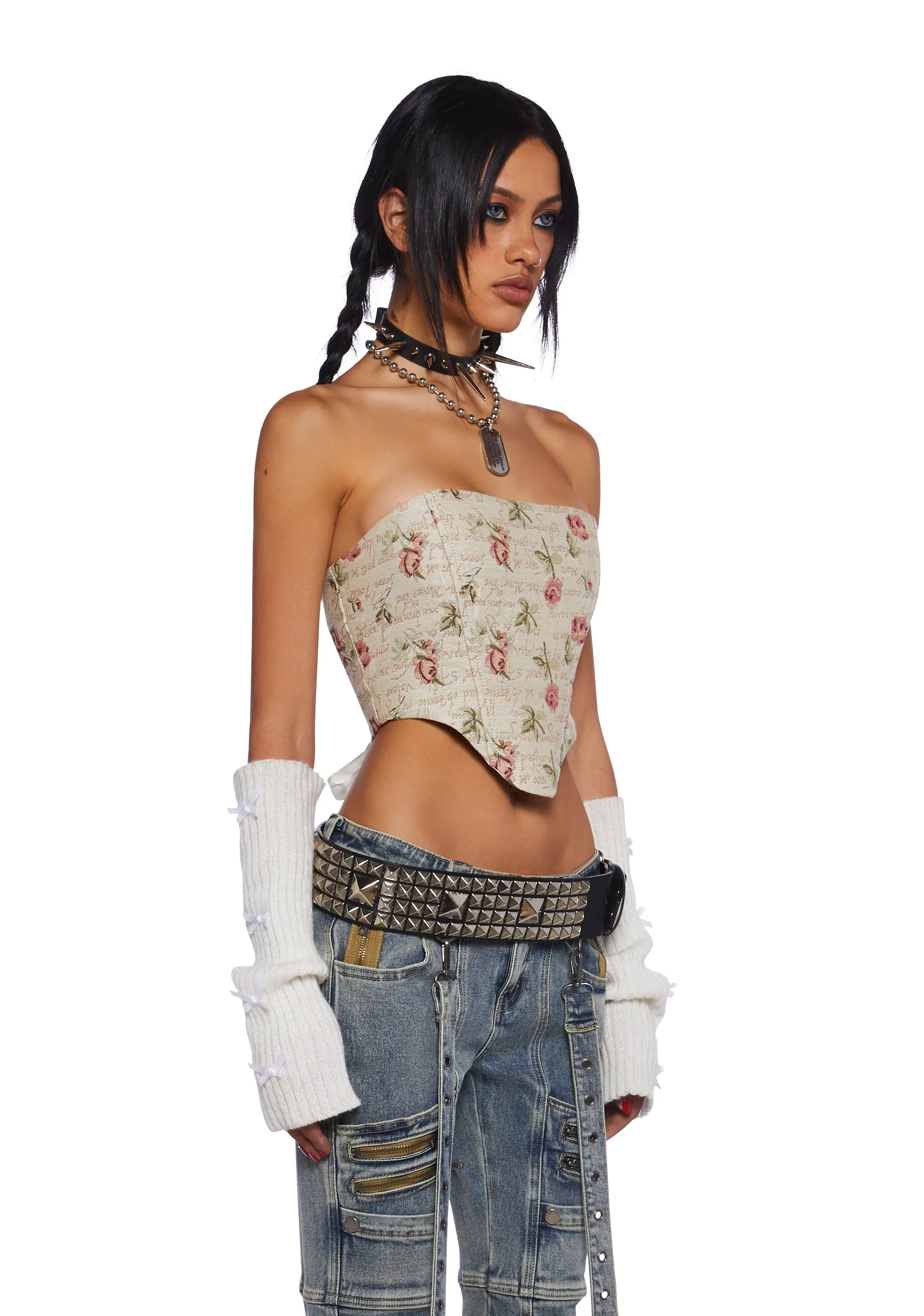 Written Rose Corset Top sold by Dolls Kill product image thumbnail 3
