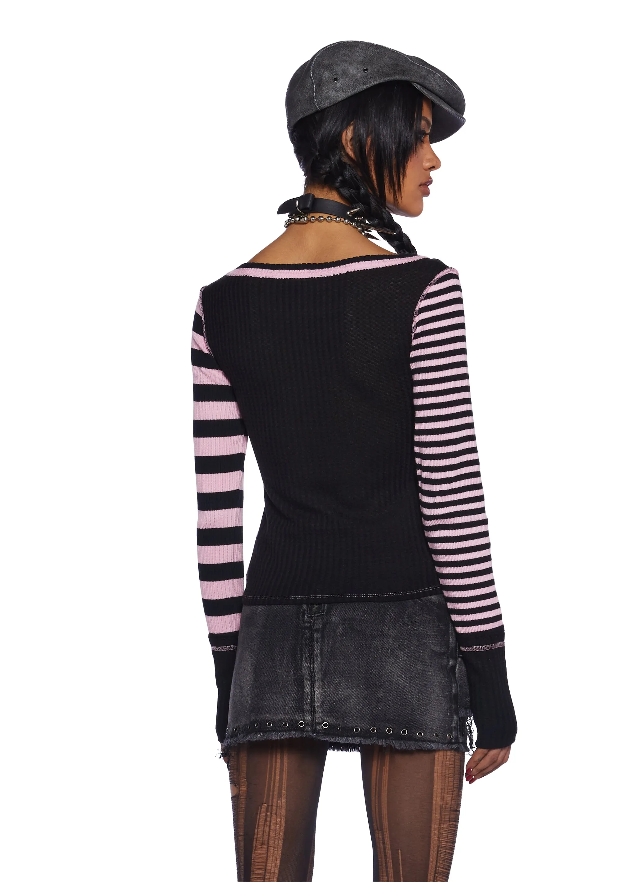 Chaotic Break Long Sleeve Tee sold by Dolls Kill product image thumbnail 4