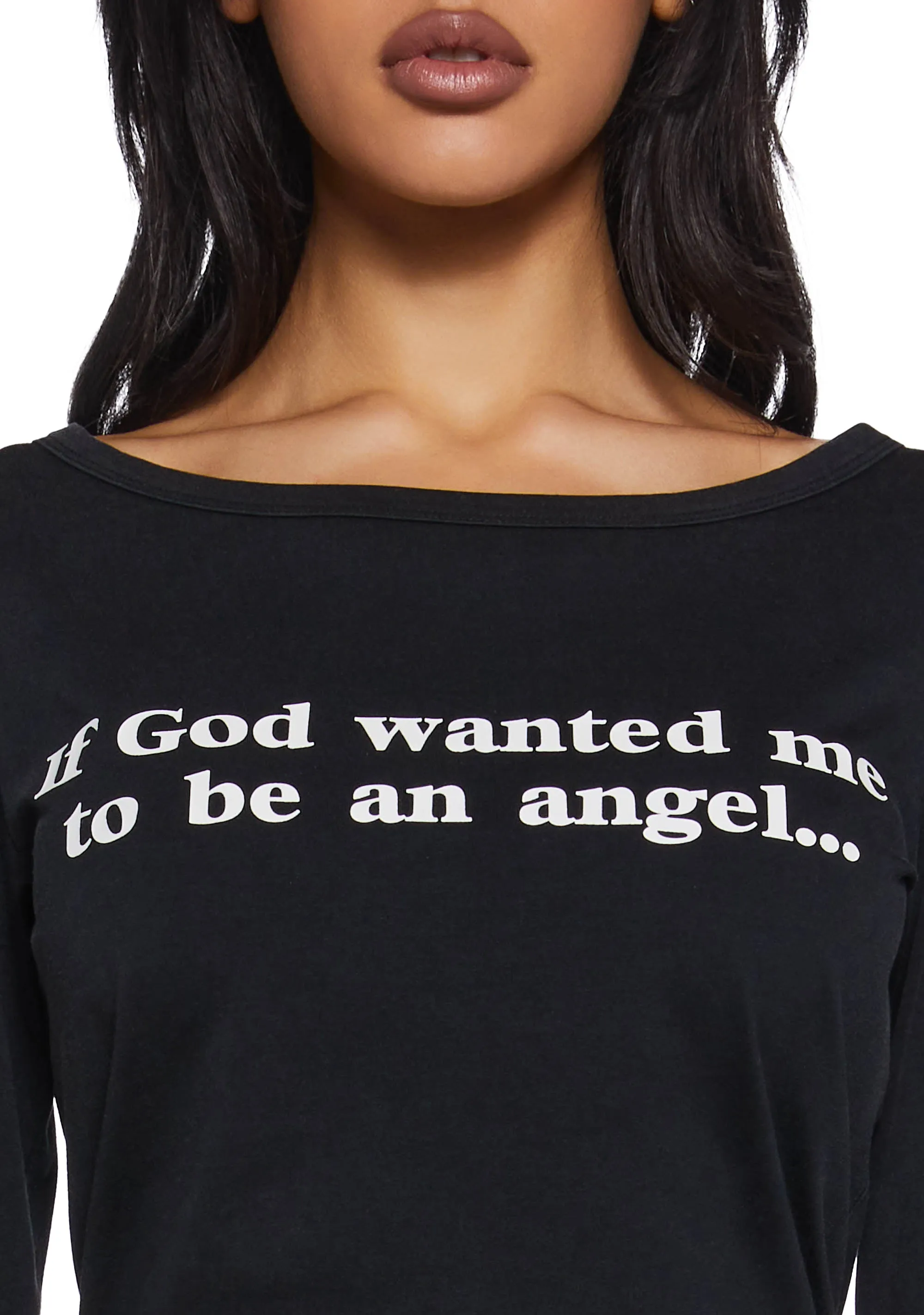 No Angel Long Sleeve Top sold by Dolls Kill product image thumbnail 5