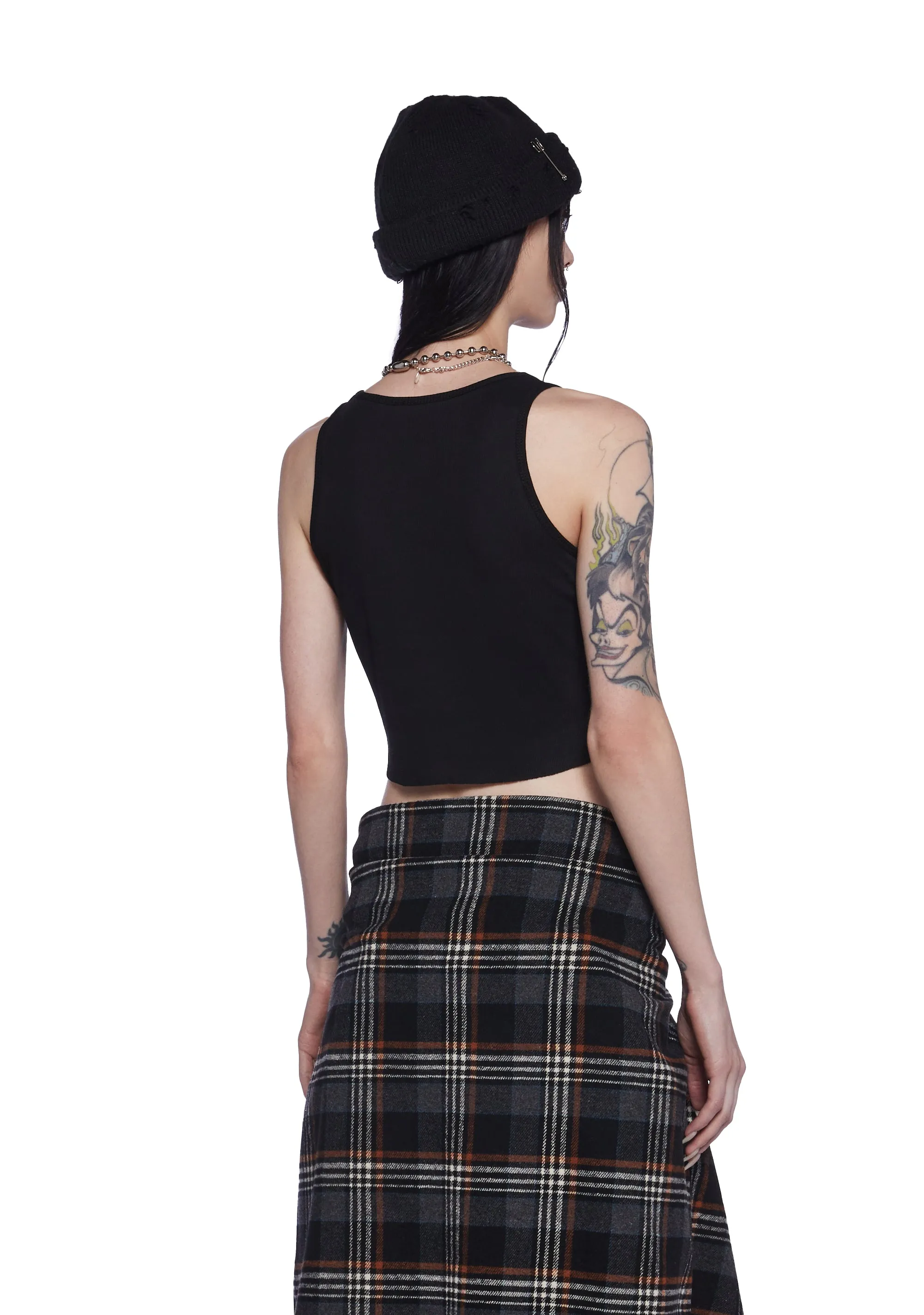 Evil Looms Graphic Tank sold by Dolls Kill product image thumbnail 4