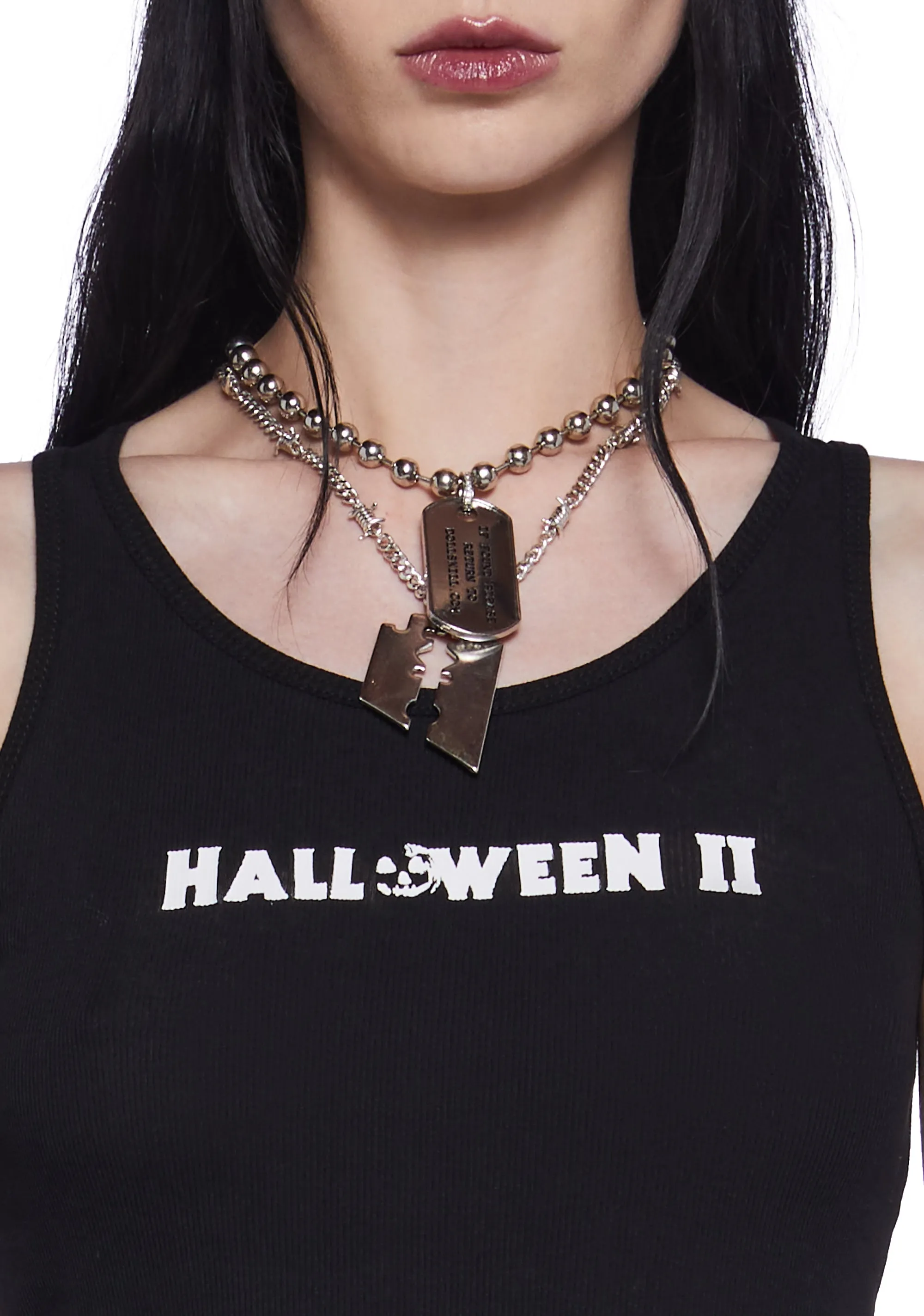 Evil Looms Graphic Tank sold by Dolls Kill product image thumbnail 5