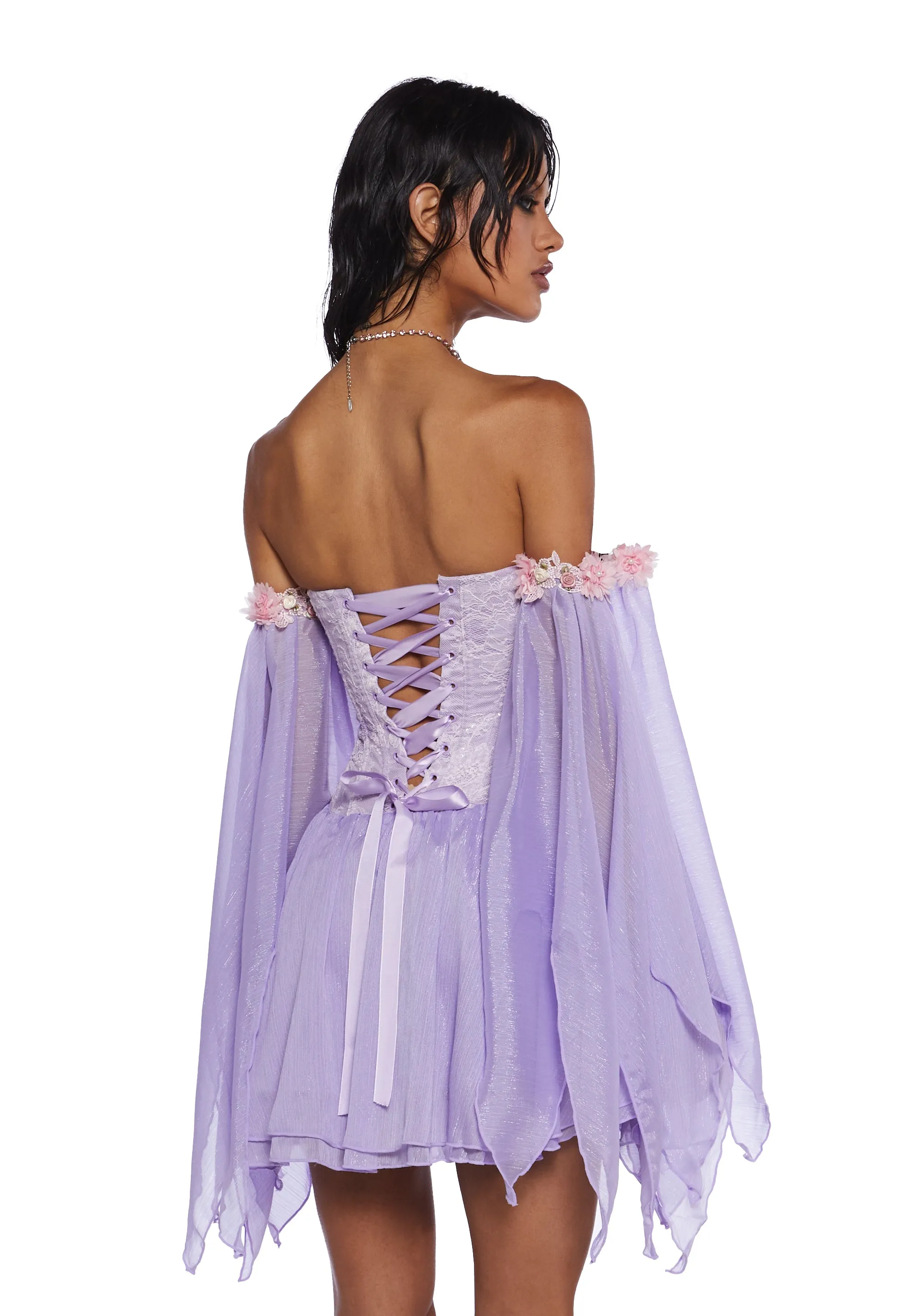 Sparkling Enchantment Mini Dress - Purple sold by Dolls Kill product image thumbnail 2