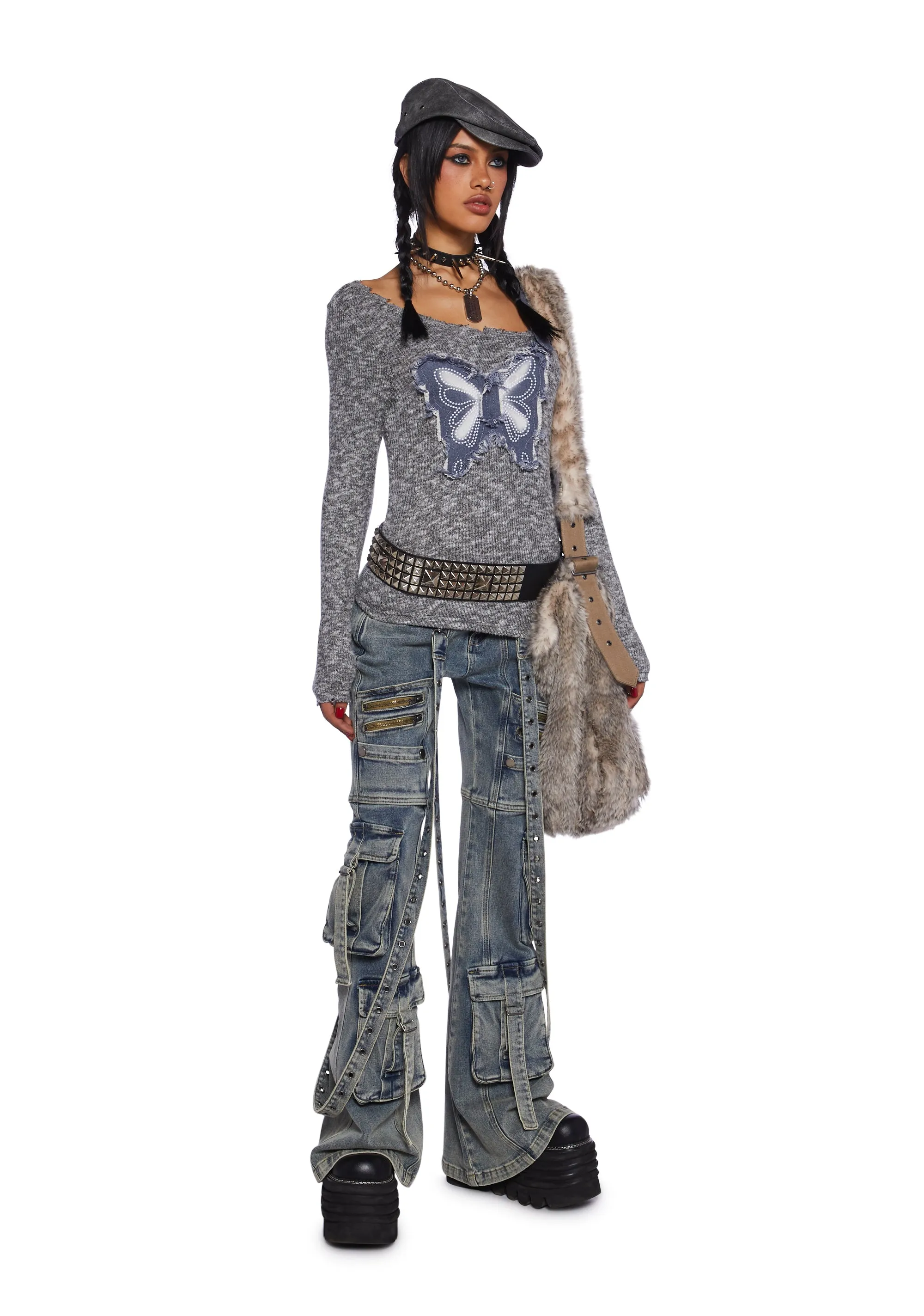 Right Profile Long Sleeve Top sold by Dolls Kill product image thumbnail 2