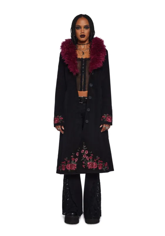 Veiled Candlelight Corduroy Coat sold by Dolls Kill