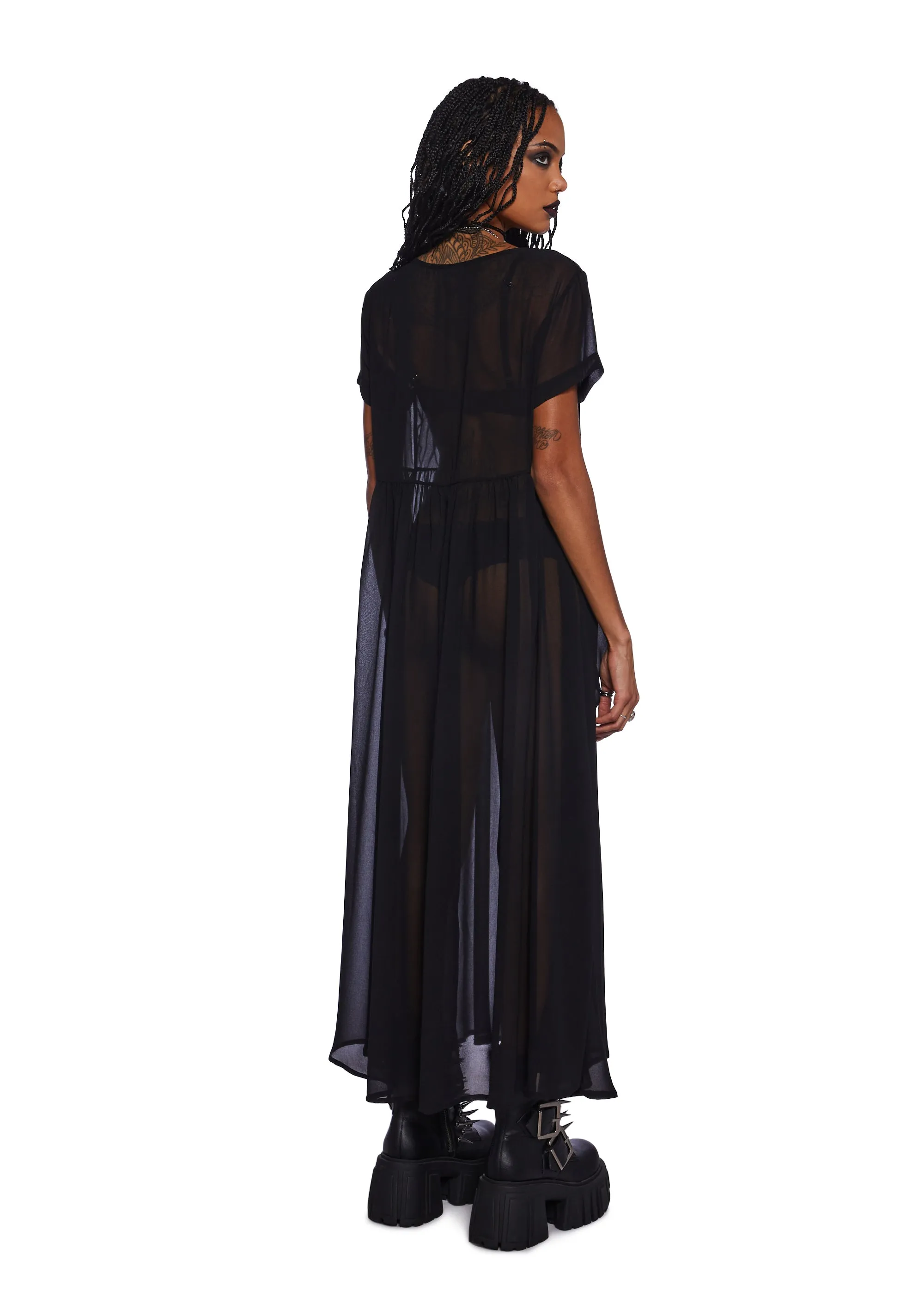 Supernatural Rituals Sheer Maxi Dress sold by Dolls Kill product image thumbnail 4