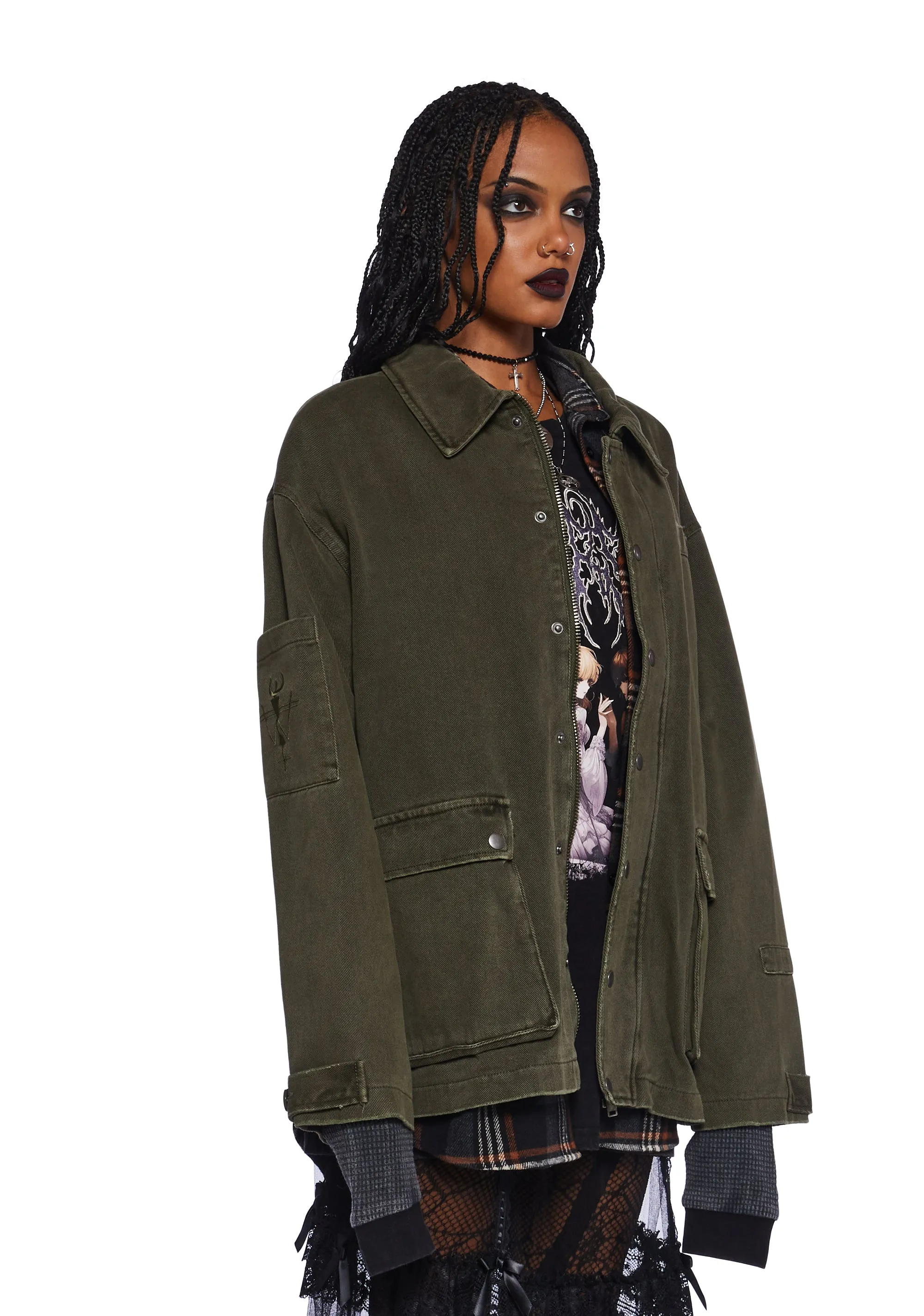 Dark Arts Legion Cargo Jacket sold by Dolls Kill product image thumbnail 3